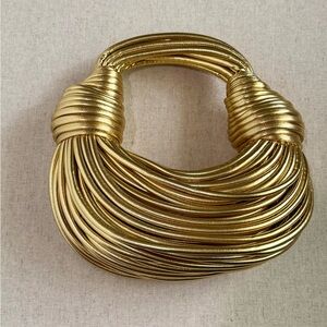 Gold Knot Top Handle Bag | Sculptural Rope Handbag | Statement Piece